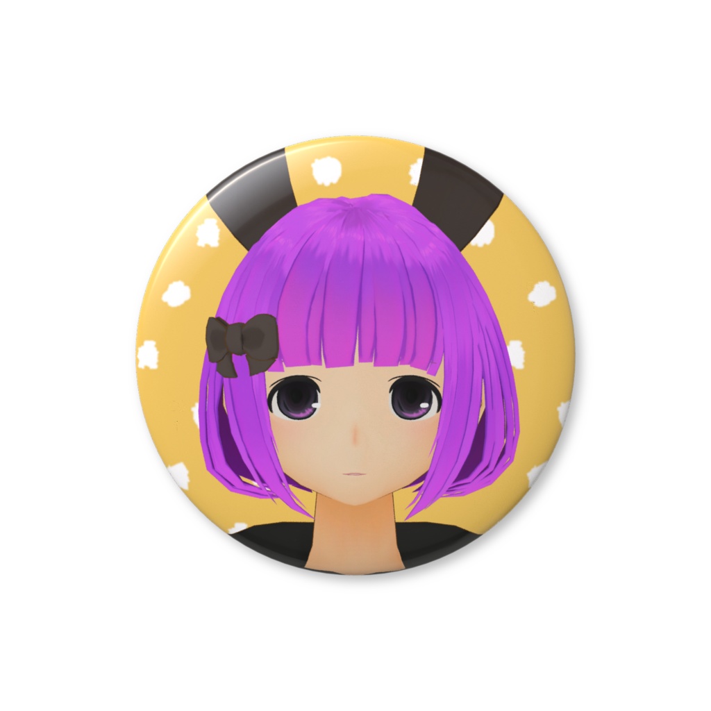 ぷりこだった何者かの缶バッジ