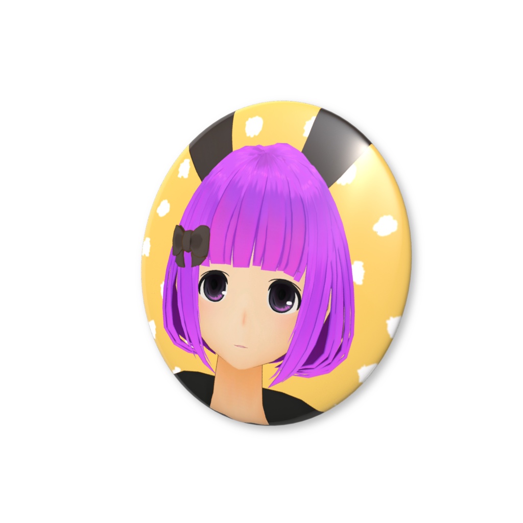 ぷりこだった何者かの缶バッジ