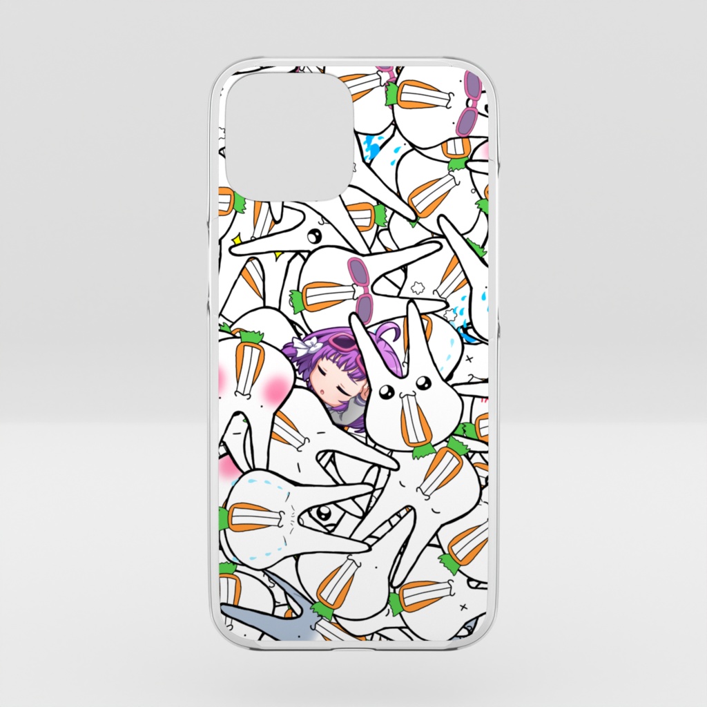 ねおきゃろぷりこスマホケース(iPhone16～12, SE)