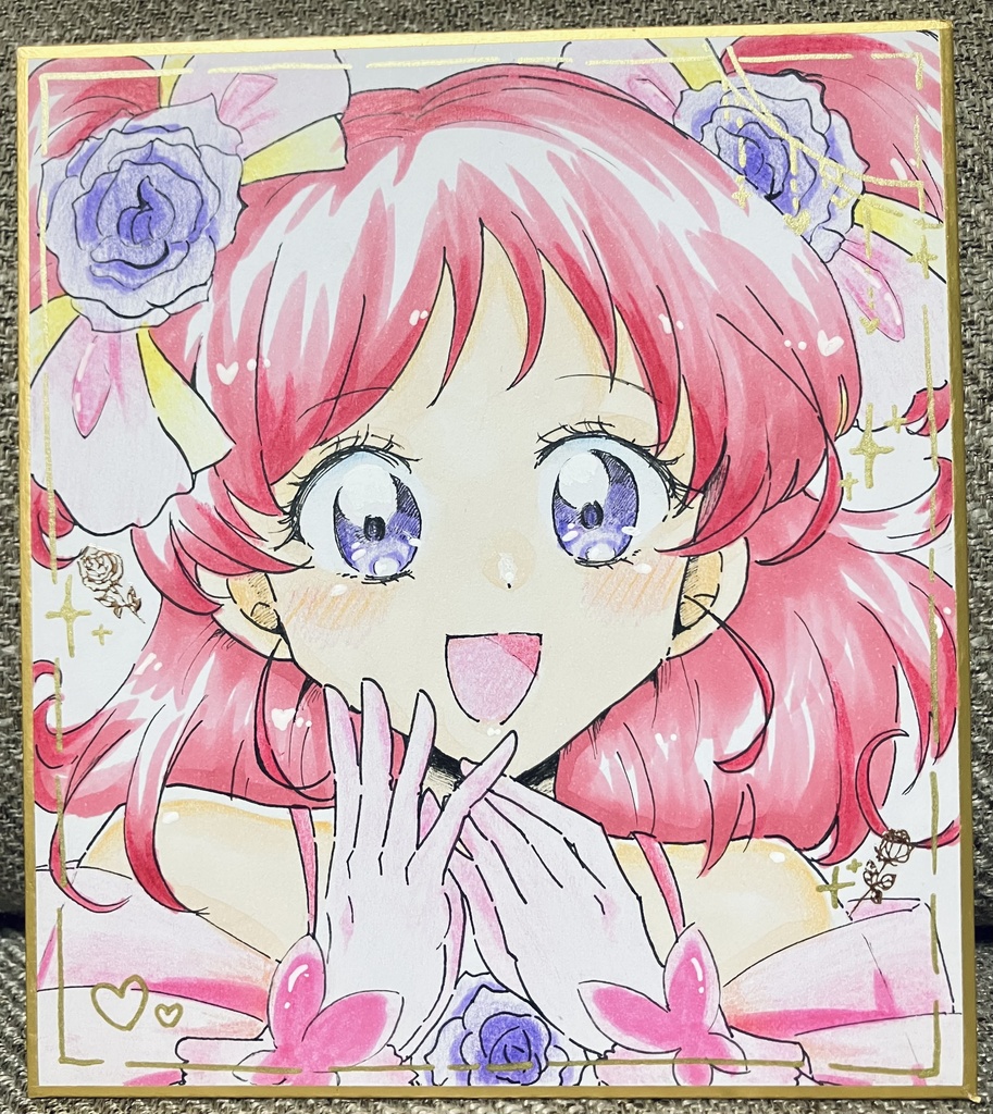 夢原のぞみ　手描き色紙