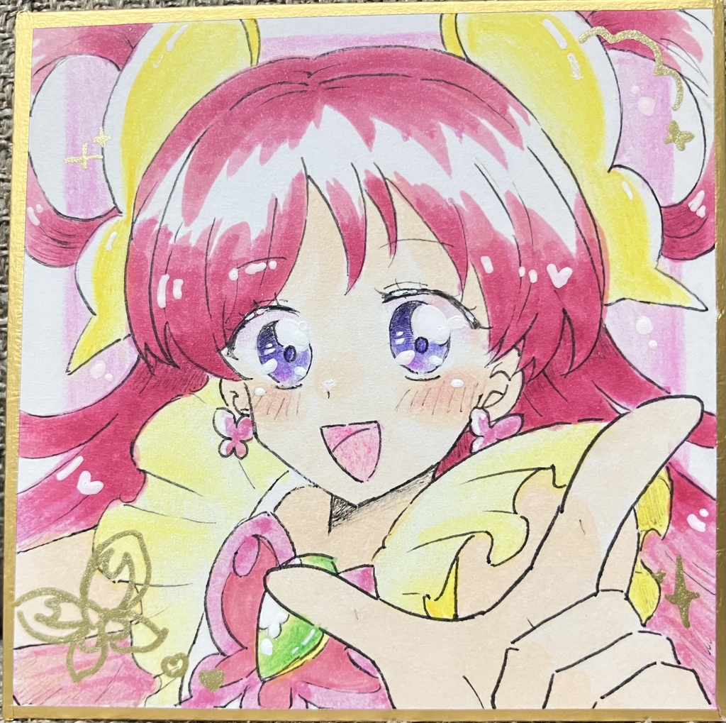 キュアドリーム　豆色紙