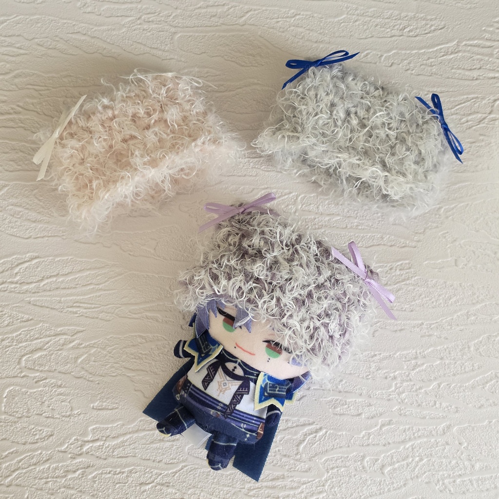 【数量限定】猫耳風ニット帽子 【10cm ぬい服】ぬい活 推し活 編み物 毛糸 ぬいぐるみ服 にじぱぺっと にじぱぺ にじさんじ