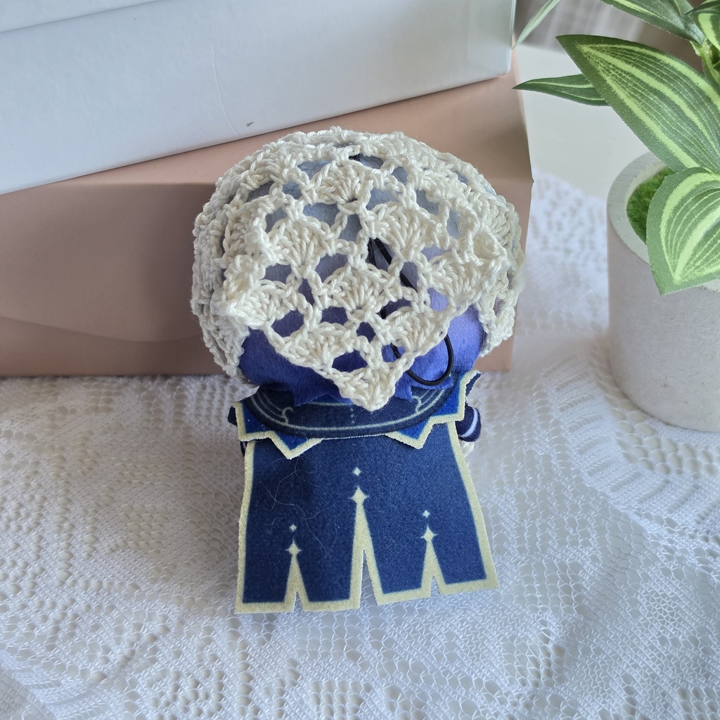 【10cm ぬい服】 *コットンバブーシュカ* ぬい活 推し活 編み物 毛糸 ぬいぐるみ服 にじさんじ にじぱぺ にじぱぺっと