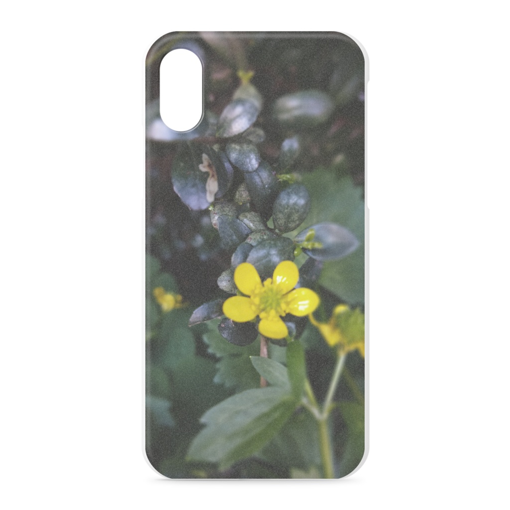 野花のスマホケース iPhone XS/X