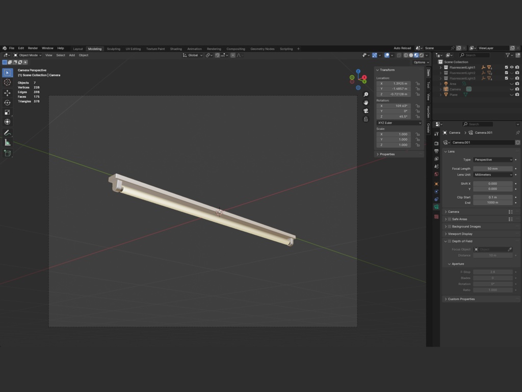 ローポリ_蛍光灯