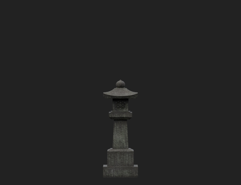 ローポリ_日本の墓