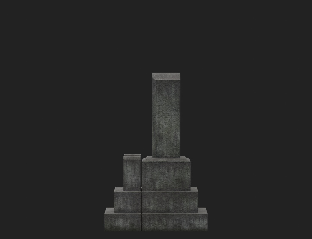 ローポリ_日本の墓