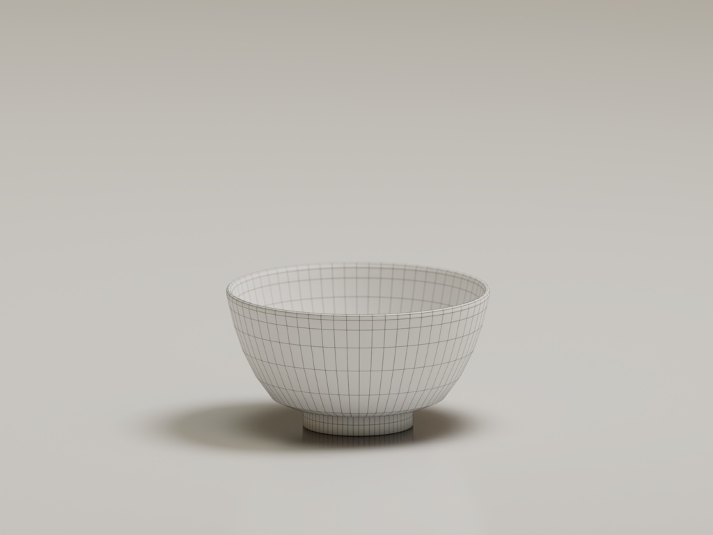 ローポリ_ちゃぶ台・座布団・茶器セット