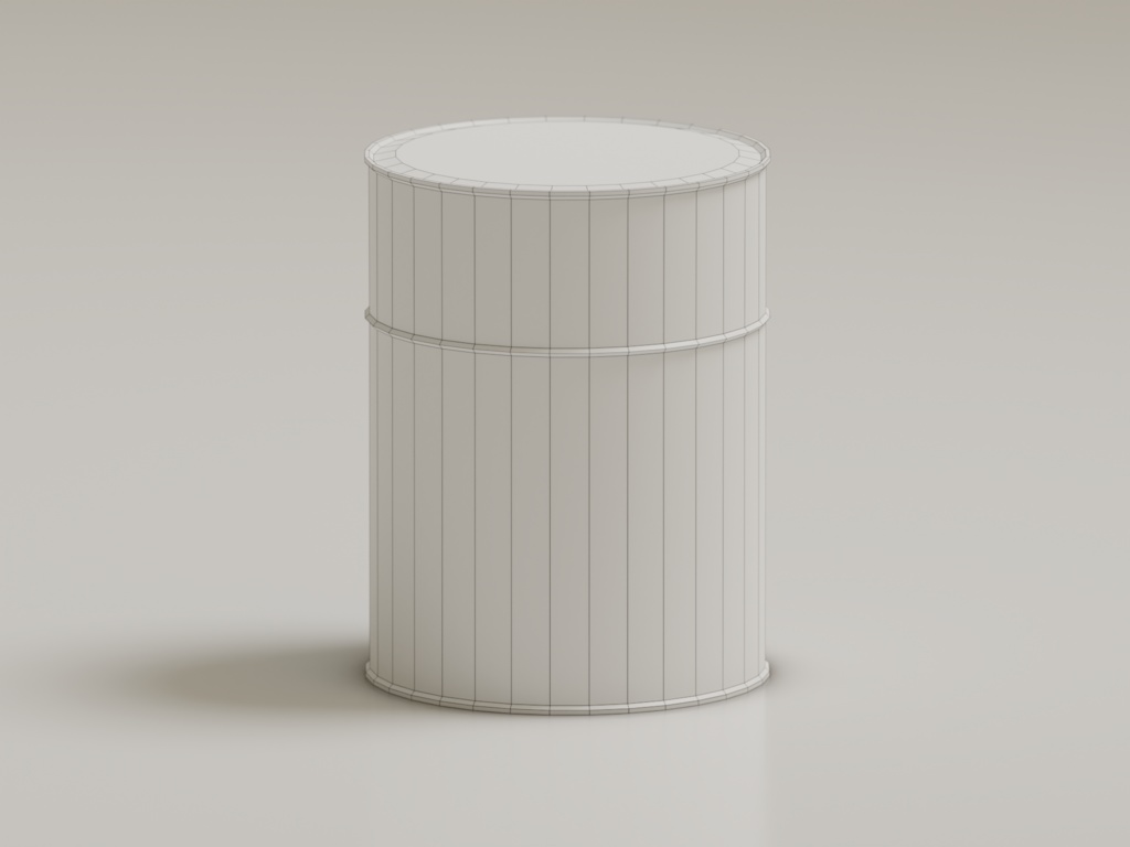 ローポリ_ちゃぶ台・座布団・茶器セット