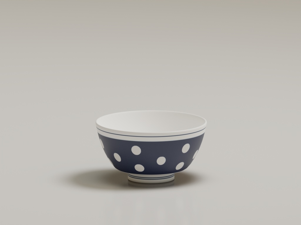 ローポリ_ちゃぶ台・座布団・茶器セット