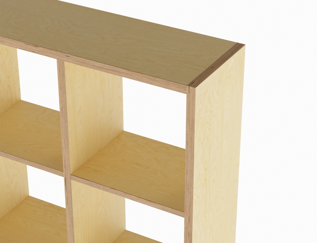 ローポリ_ベニヤ合板収納棚