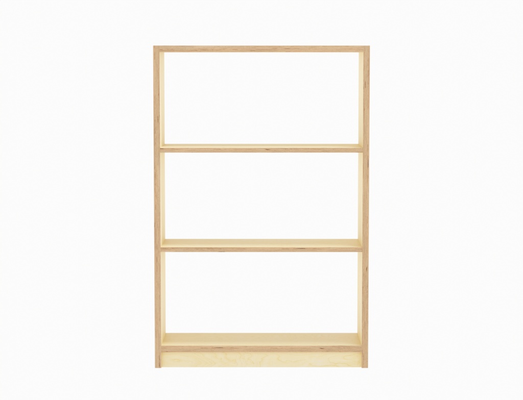 ローポリ_ベニヤ合板収納棚