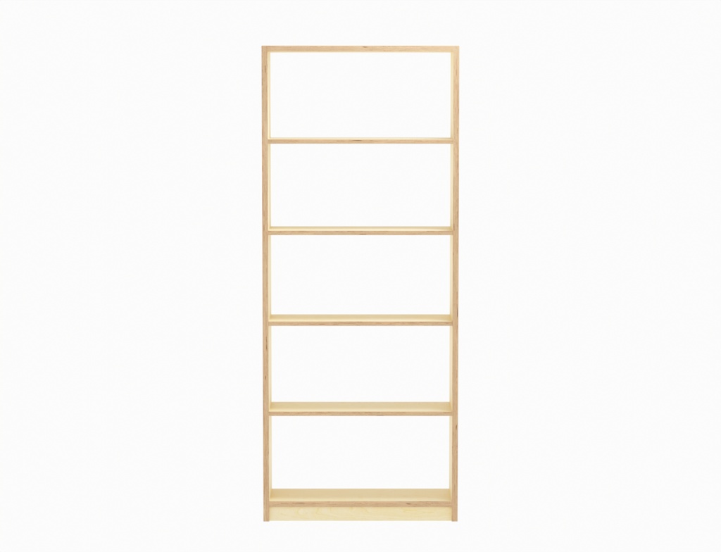 ローポリ_ベニヤ合板収納棚