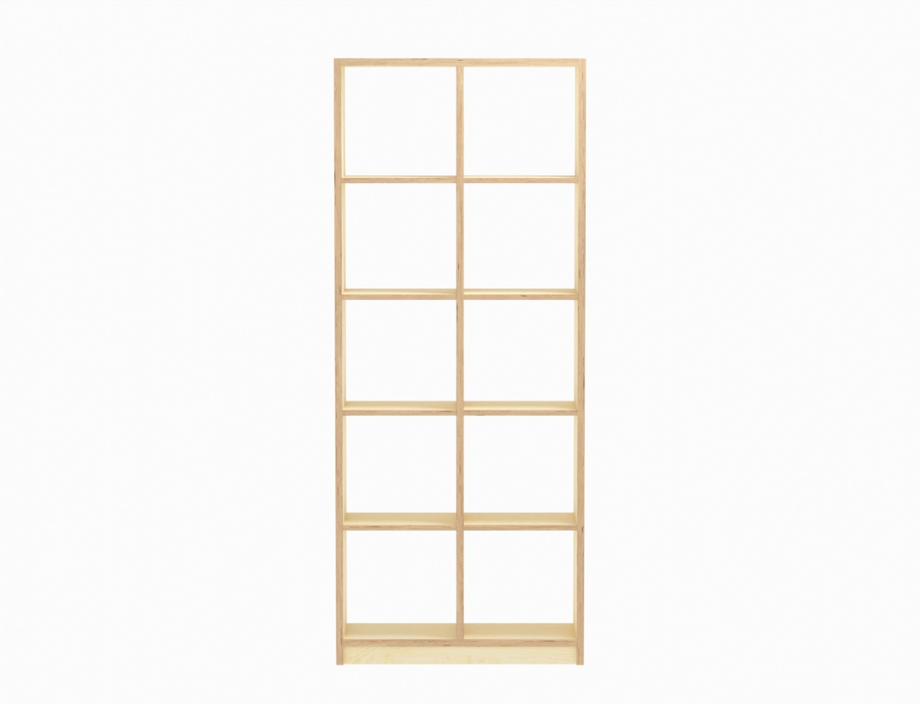 ローポリ_ベニヤ合板収納棚