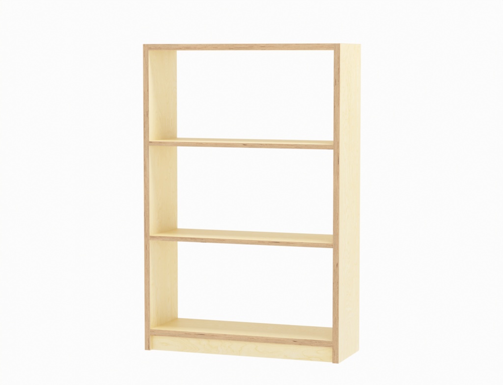 ローポリ_ベニヤ合板収納棚