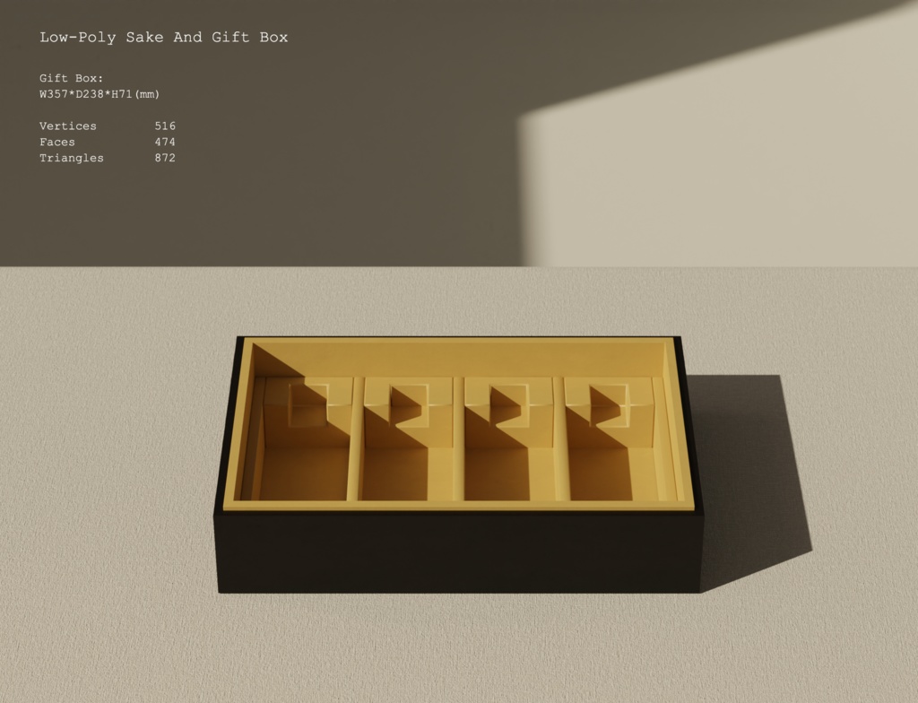 ローポリ_酒・ギフトボックス