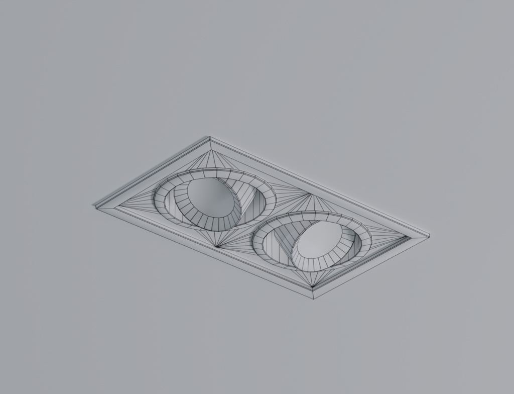 ローポリ_ボックス埋込型ダウンライト
