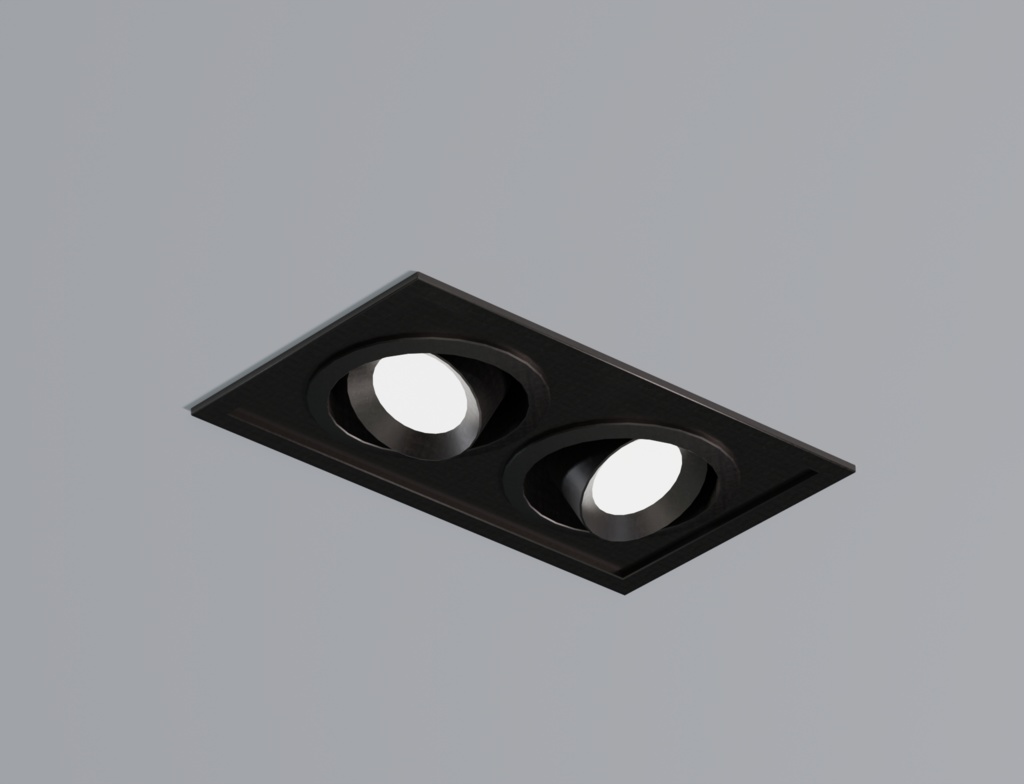 ローポリ_ボックス埋込型ダウンライト