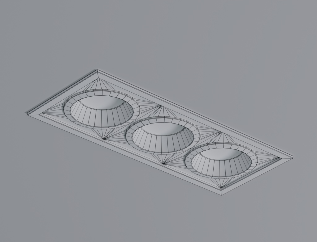 ローポリ_ボックス埋込型ダウンライト