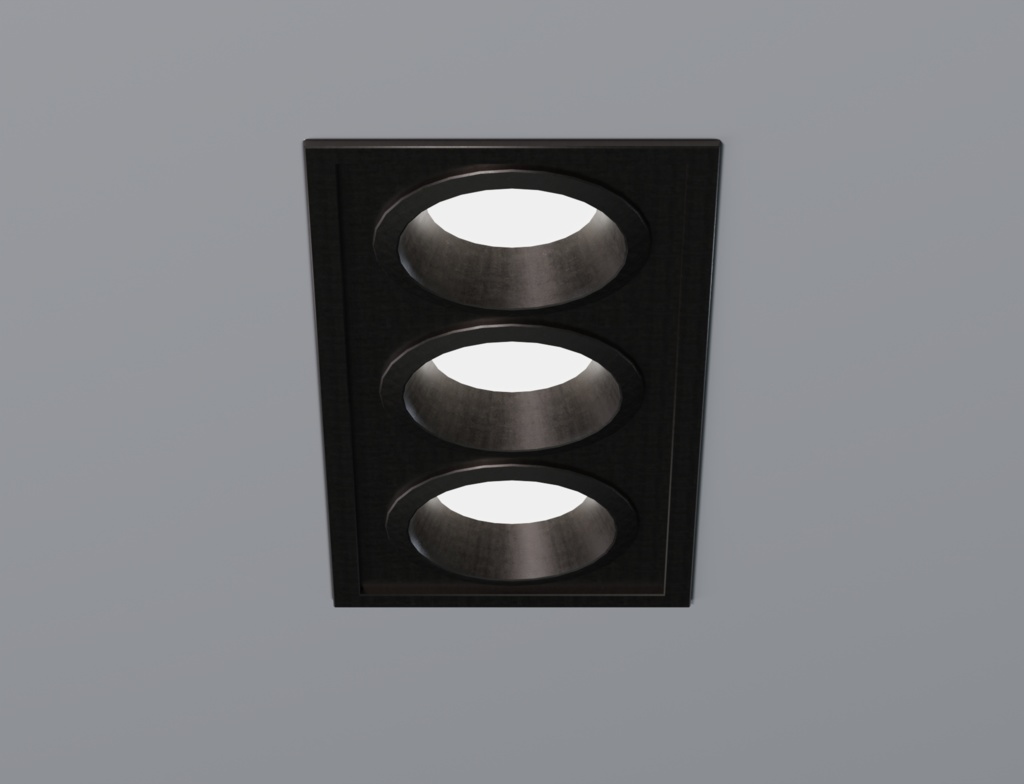 ローポリ_ボックス埋込型ダウンライト