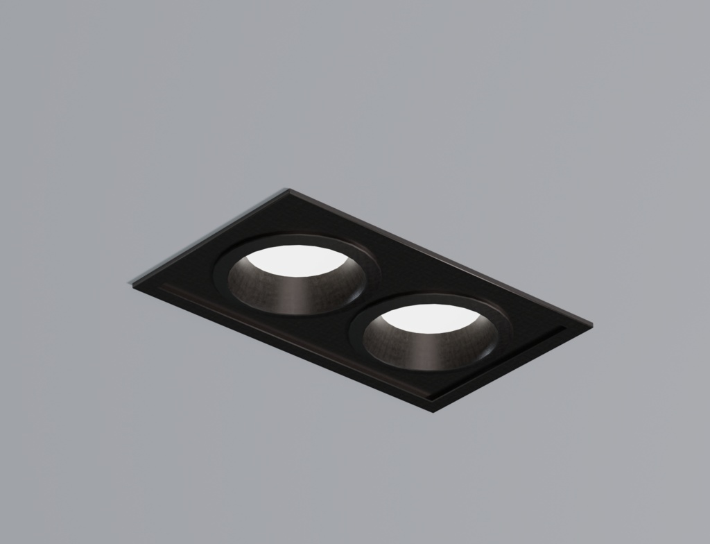 ローポリ_ボックス埋込型ダウンライト