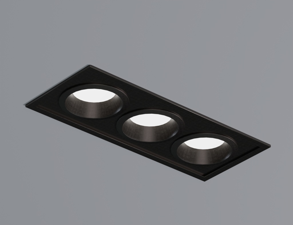 ローポリ_ボックス埋込型ダウンライト