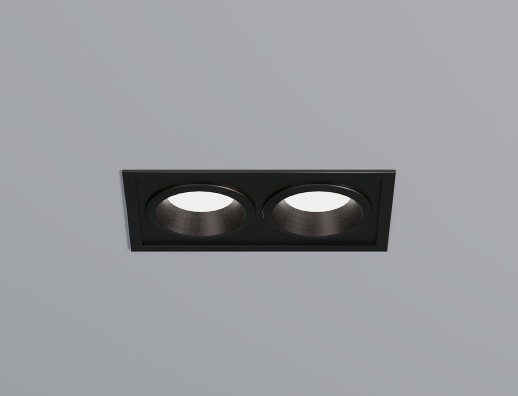 ローポリ_ボックス埋込型ダウンライト