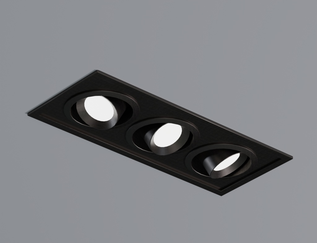 ローポリ_ボックス埋込型ダウンライト