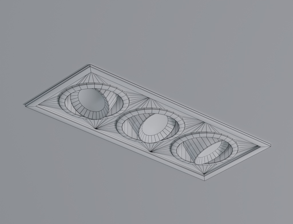ローポリ_ボックス埋込型ダウンライト