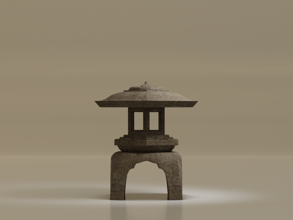 ローポリ_灯篭
