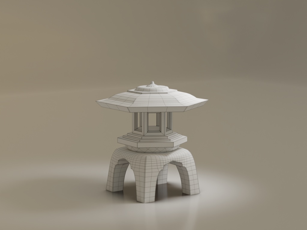 ローポリ_灯篭