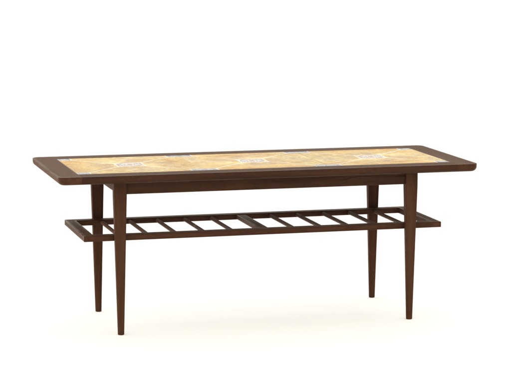 ローポリ_北欧ヴィンテージ・コーヒーテーブル