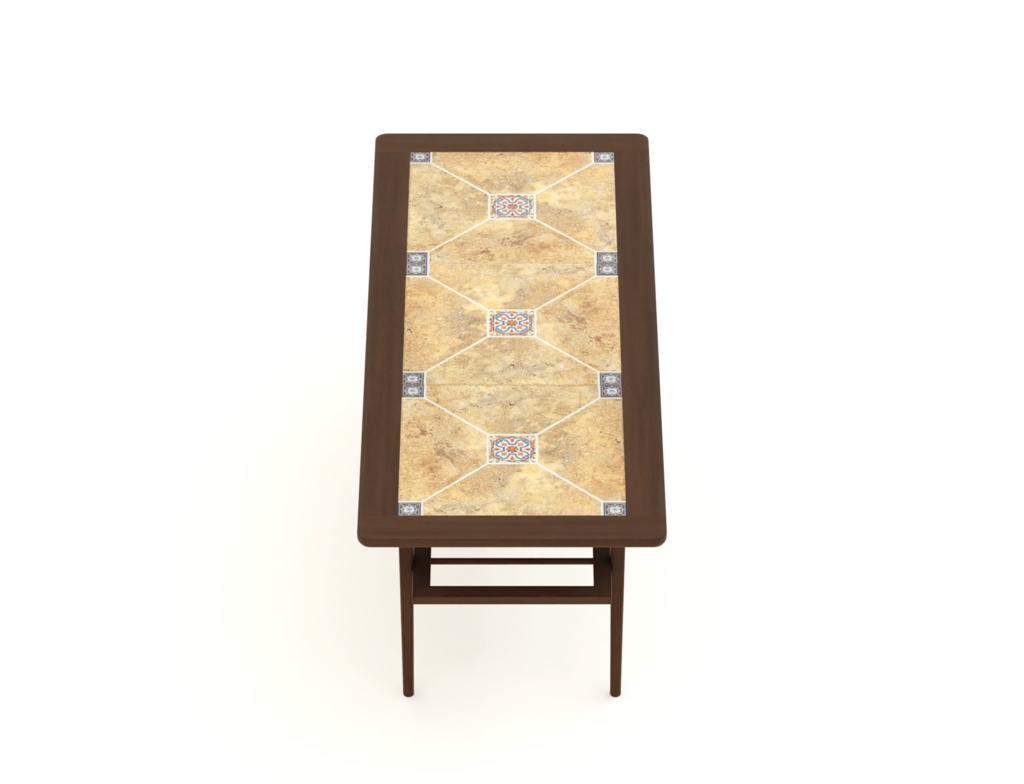 ローポリ_北欧ヴィンテージ・コーヒーテーブル