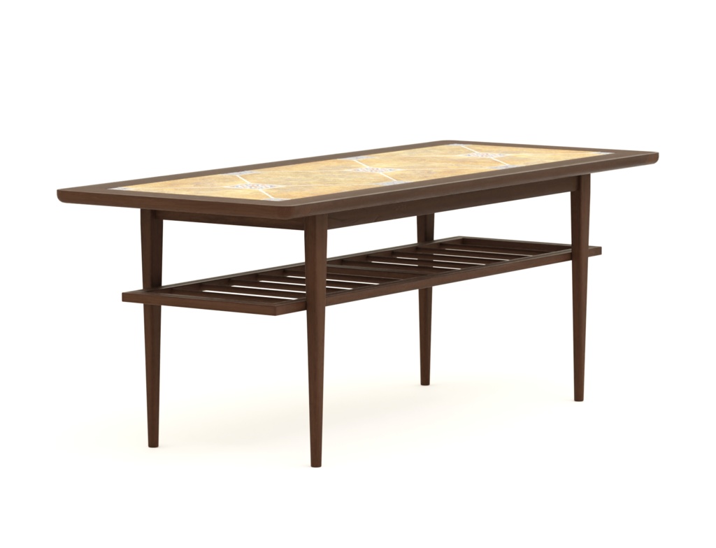 ローポリ_北欧ヴィンテージ・コーヒーテーブル