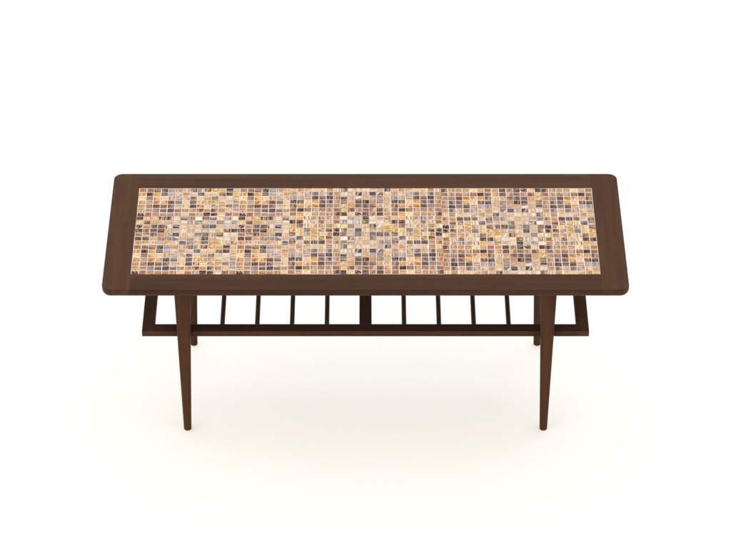 ローポリ_北欧ヴィンテージ・コーヒーテーブル