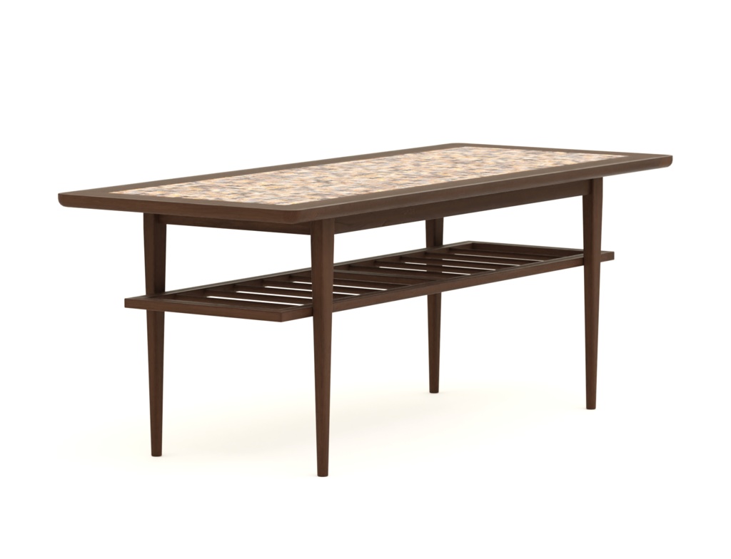 ローポリ_北欧ヴィンテージ・コーヒーテーブル