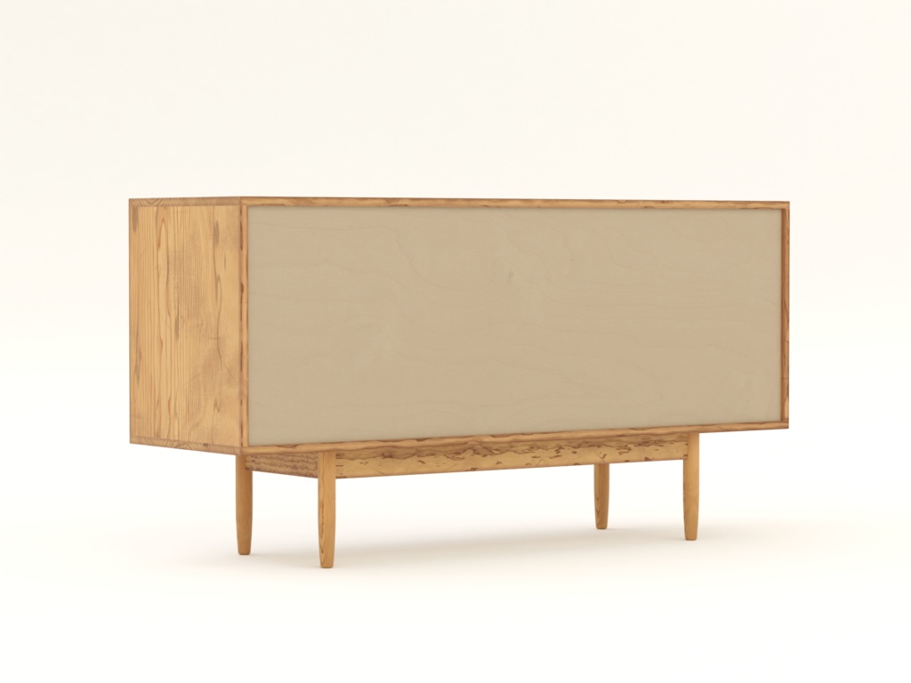 ローポリ_北欧ミッドセンチュリー・キャビネット