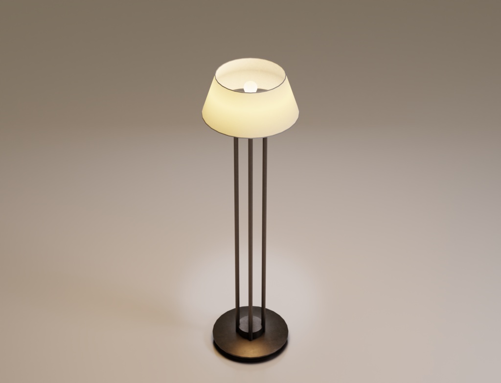 ローポリ_フロアランプ