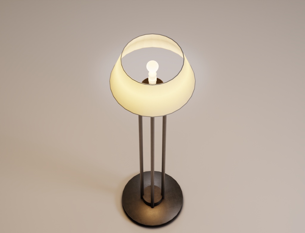 ローポリ_フロアランプ