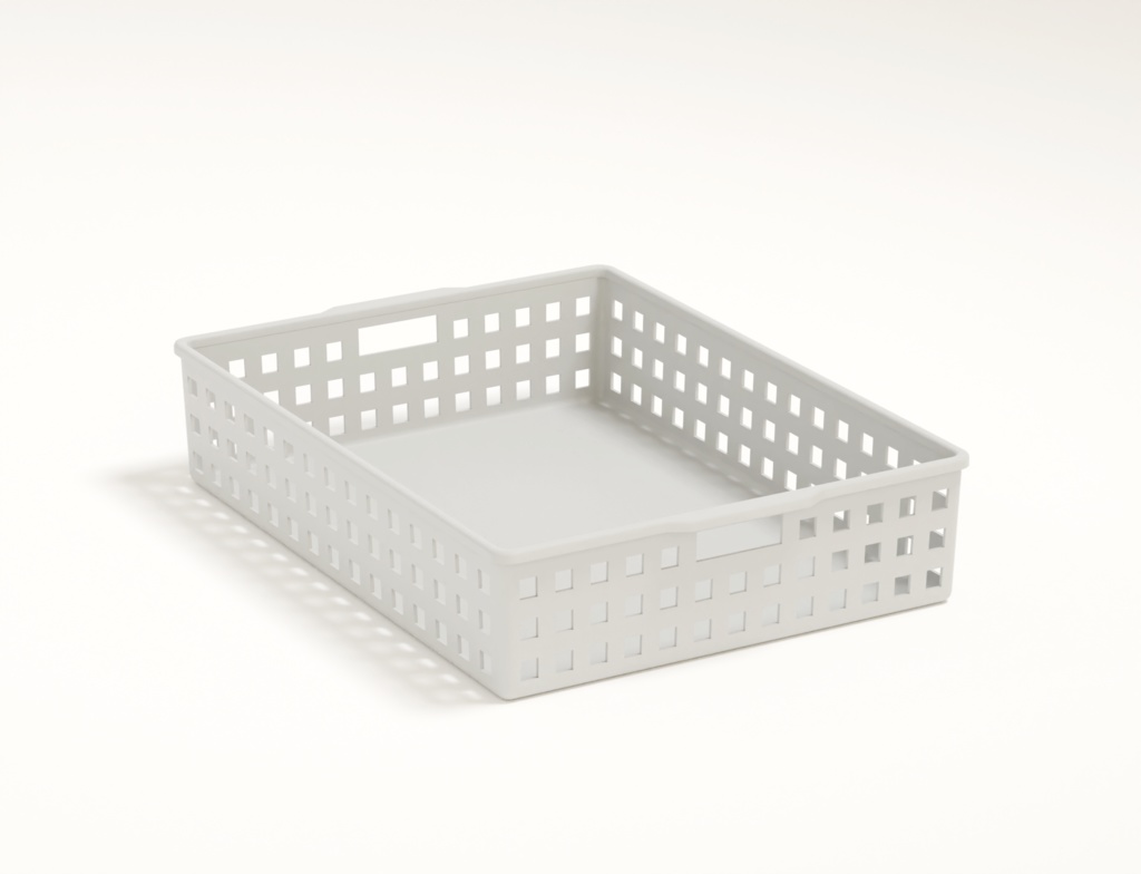 ローポリ_プラスチック収納バスケット
