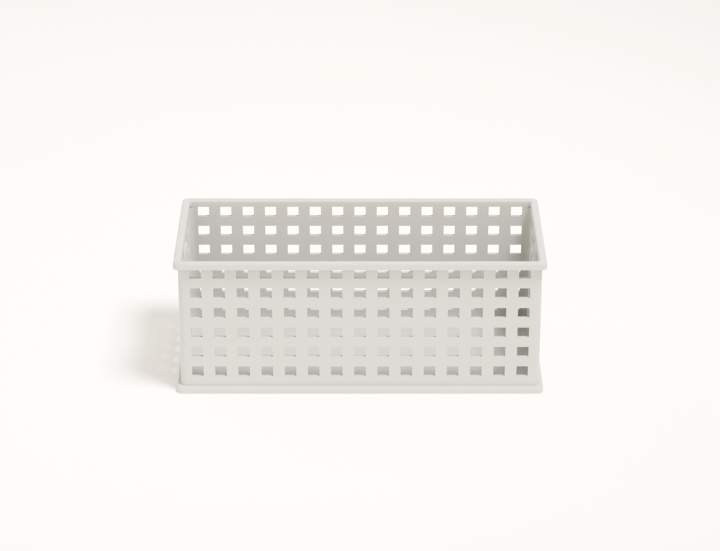 ローポリ_プラスチック収納バスケット