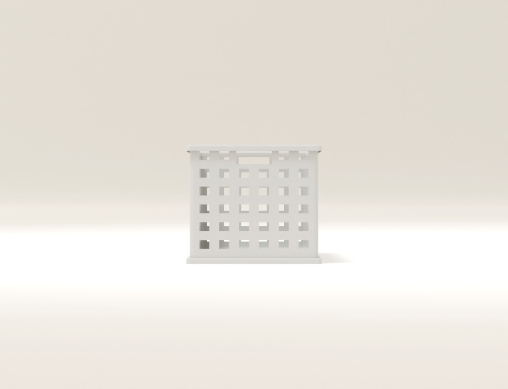 ローポリ_プラスチック収納バスケット