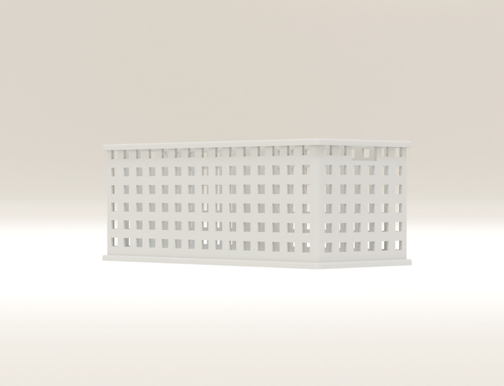 ローポリ_プラスチック収納バスケット