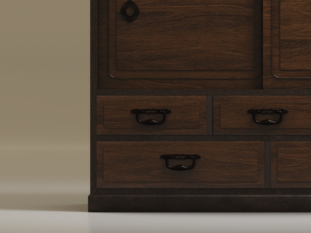 ローポリ_和箪笥1