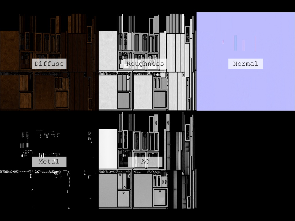 ローポリ_和箪笥1