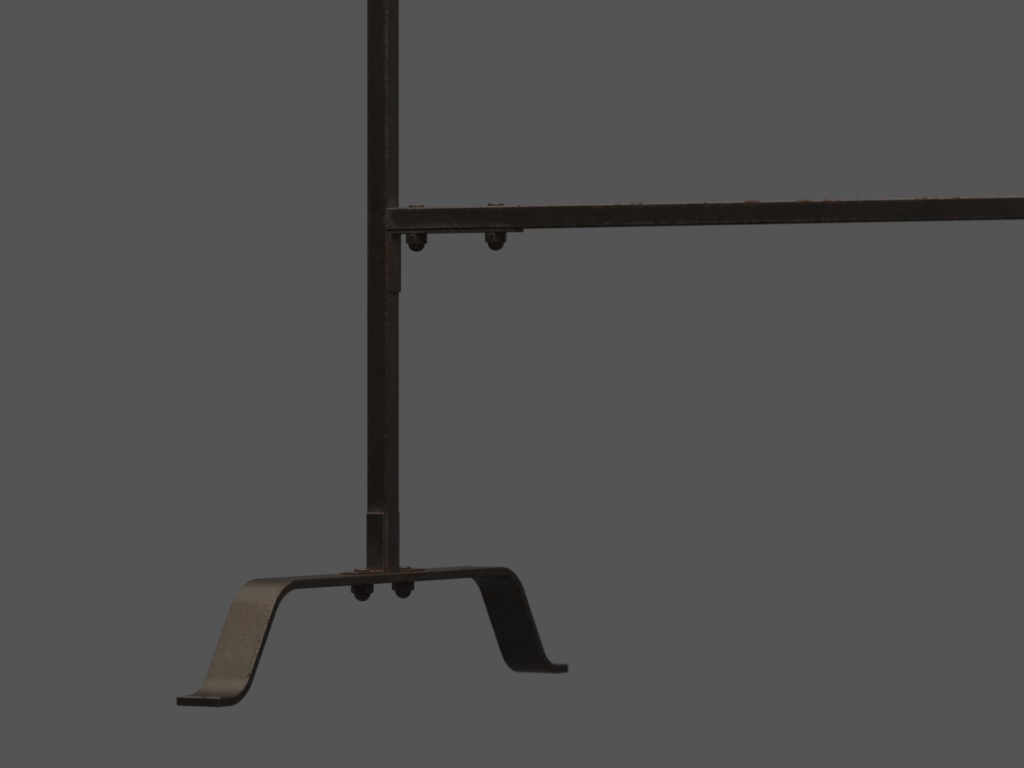 ローポリ_アイアン・ハンガーラック