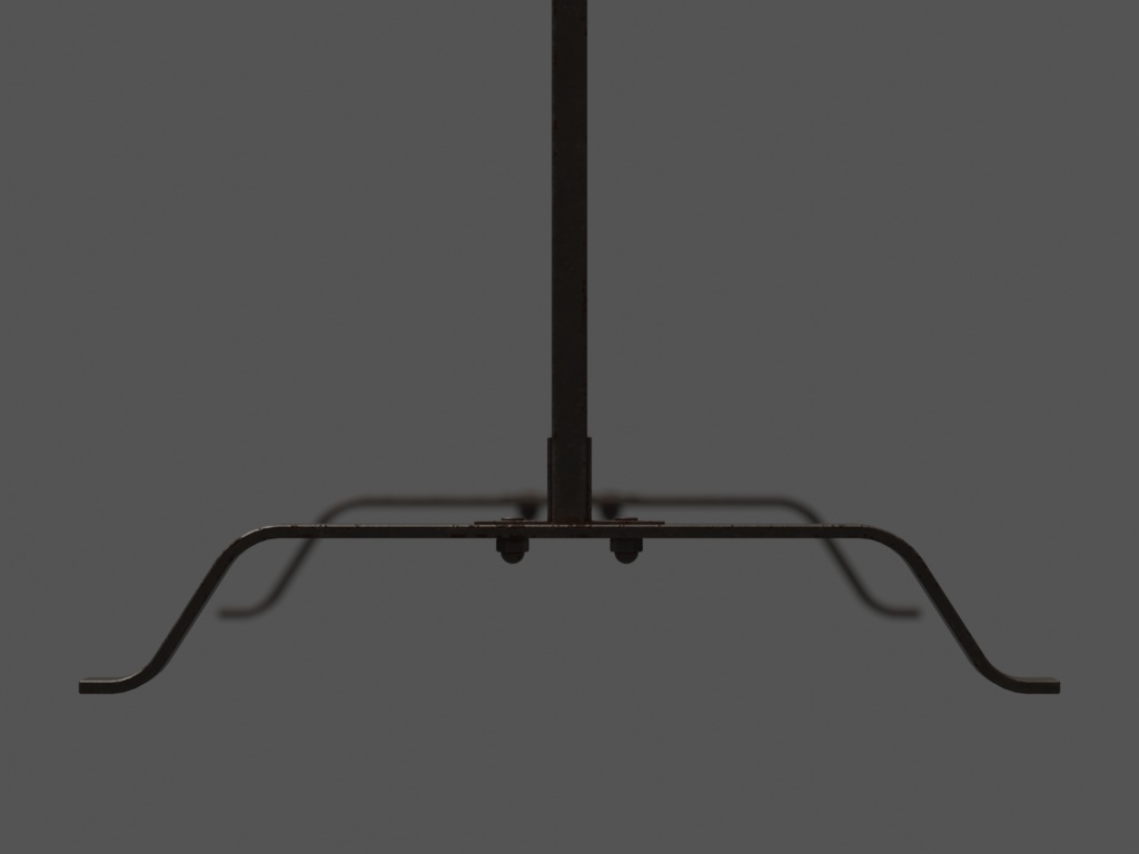 ローポリ_アイアン・ハンガーラック