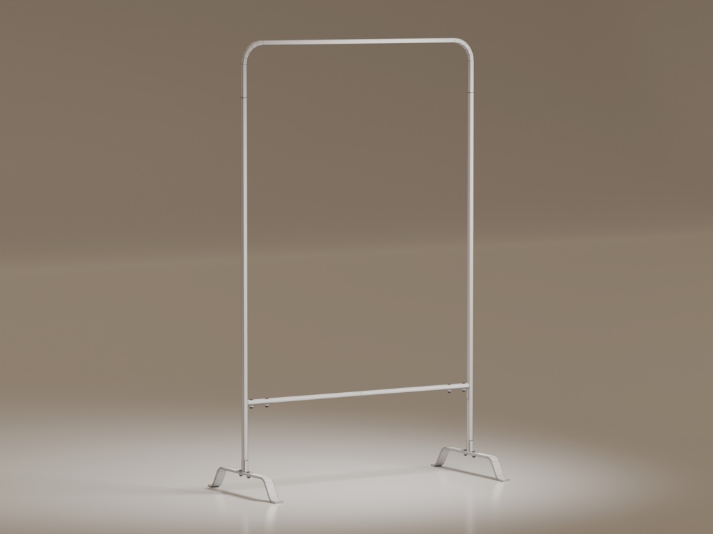 ローポリ_アイアン・ハンガーラック