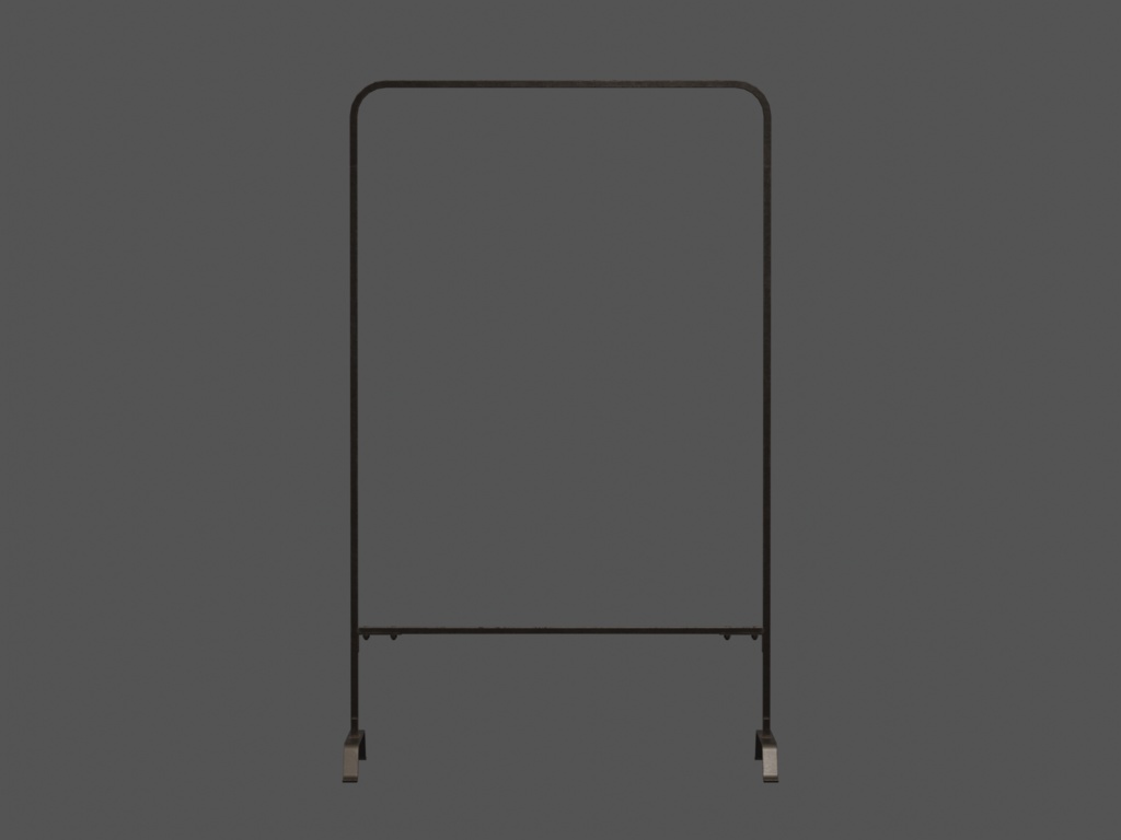 ローポリ_アイアン・ハンガーラック