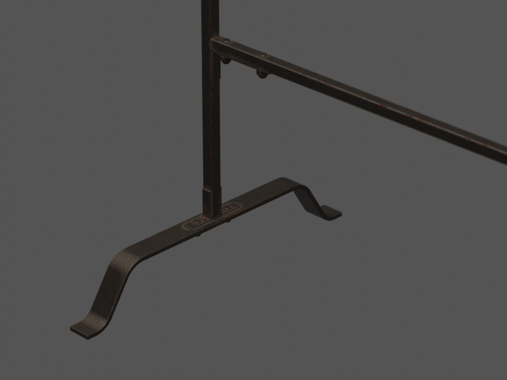 ローポリ_アイアン・ハンガーラック